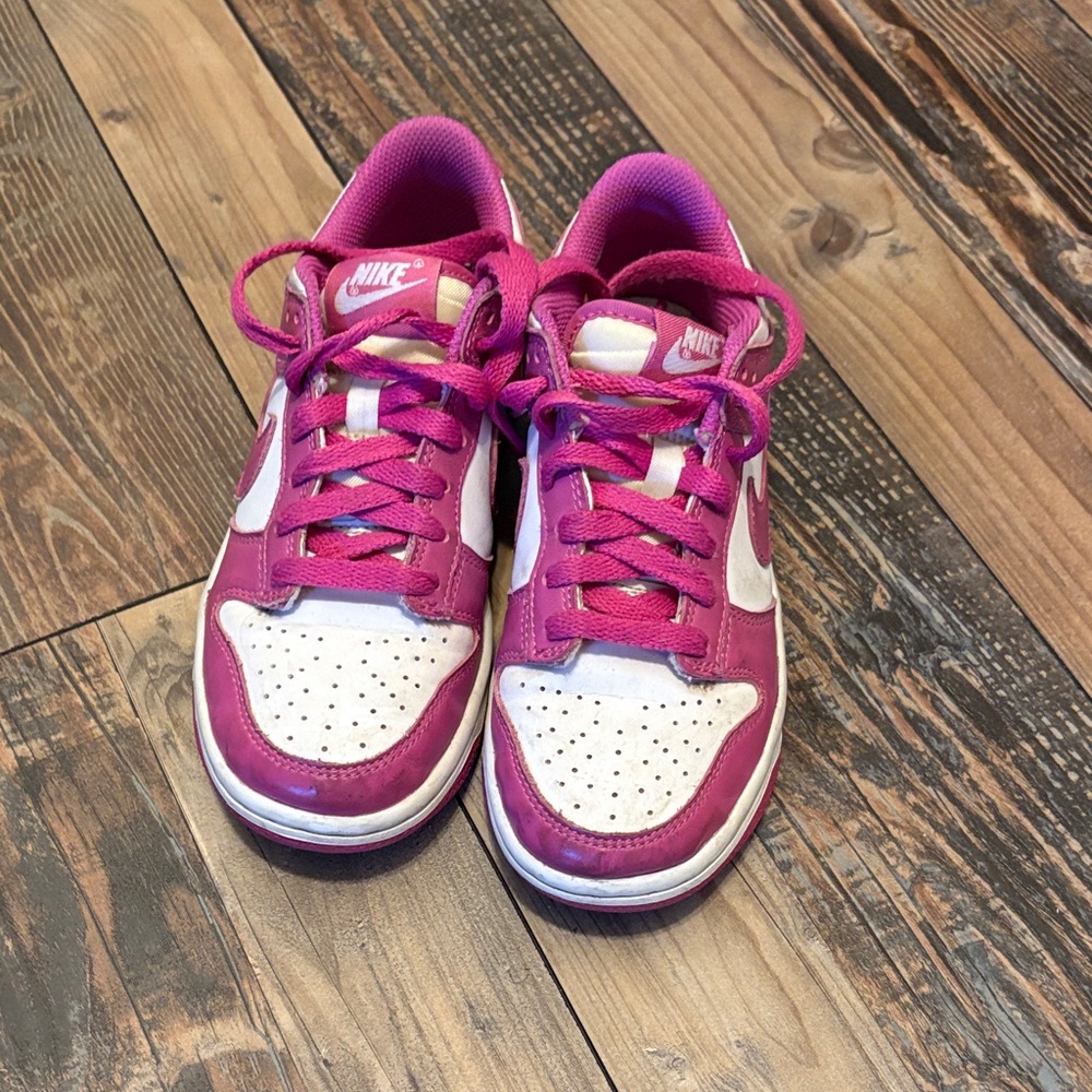 Nike Kids Fuchsia and White Sneakers